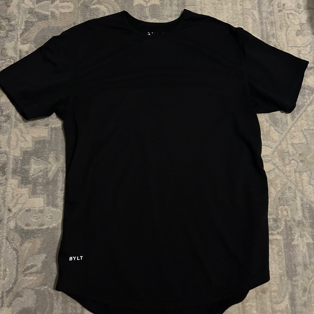 BYLT Basics Drop Cut Signature Blend T Shirt in Black